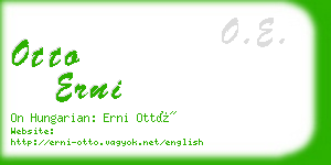 otto erni business card